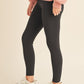 Yelete Conquer The Cold Fleece Lined High Waisted Leggings in Black