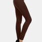 Yelete Ready For Action Seamless Fleece Leggings in Coffee