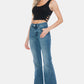 Judy Blue Sidney Tummy Control Cut Hem Flare Jeans