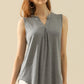 Ninexis Backyard Lights Notched Neck Sleeveless Top