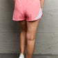 Ninexis Put In Work High Waistband Contrast Detail Active Shorts in Blush Pink