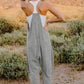 Double Take The Hot Shots V-Neck Sleeveless Jumpsuit with Pockets