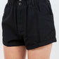 American Bazi Michele High Waist Paper Bag Shorts