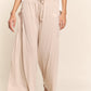 J.NNA Making Dreams Happen Smocked Waist Boho Wide Leg Pants with Pockets