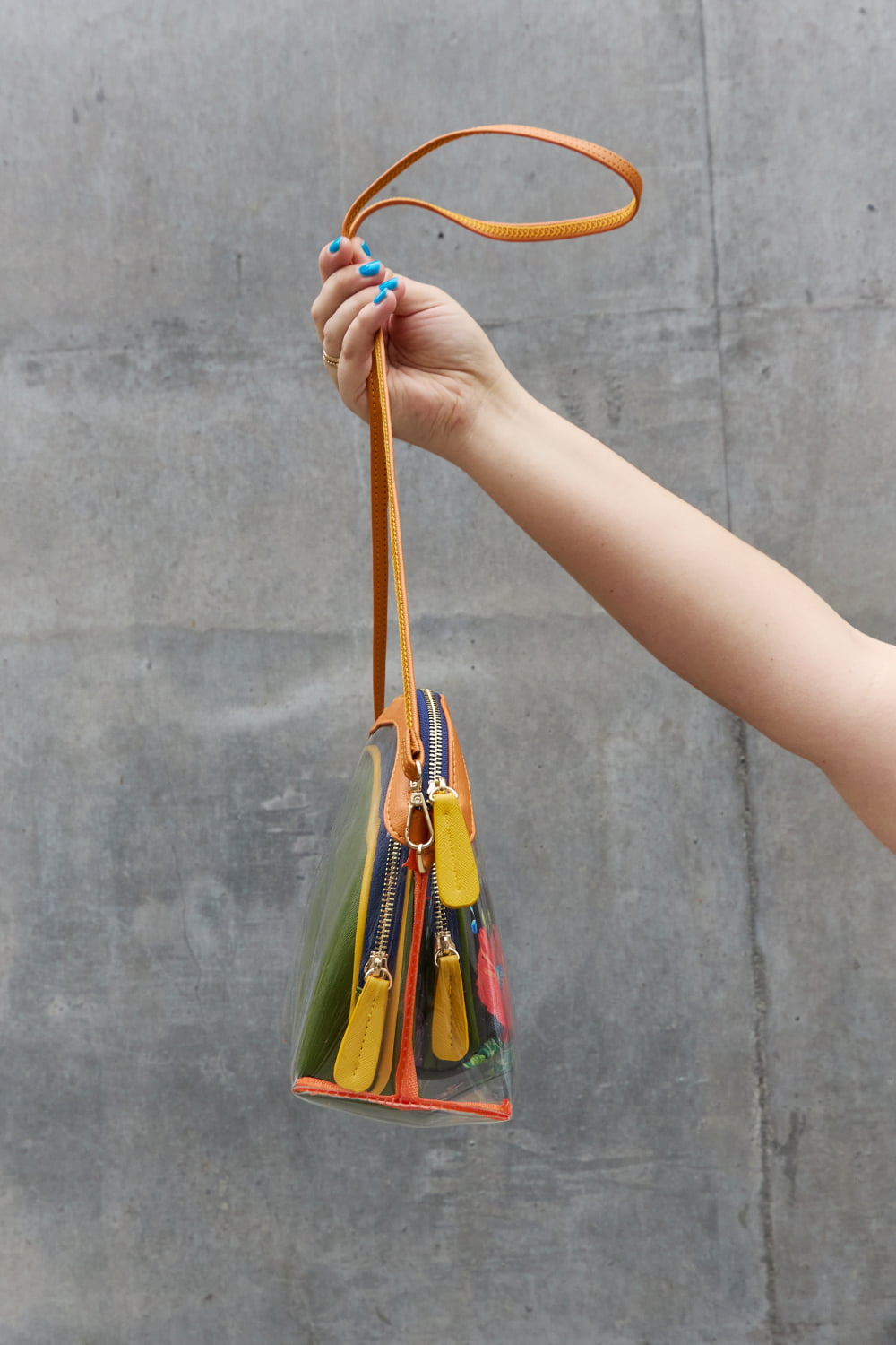 Nicole Lee USA Summer Days 3-Piece Patterned Crossbody Pouch