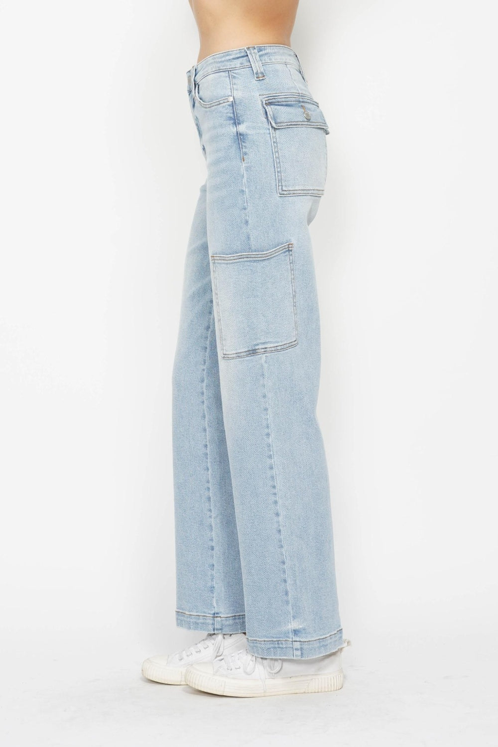Judy Blue Taylor High Waist Straight Cargo Jeans