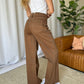 RFM Dawn High Rise Garment Dye Wide Leg Jeans in Coffee