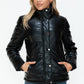 YMI Winter Perfection Pocketed Zip Up Turtleneck Puffer Jacket