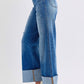 Judy Blue Rae Distressed High Waist Wide Leg Jeans