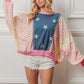 BiBi Blushed Stars and Stripes Long Sleeve Top