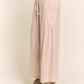 J.NNA Making Dreams Happen Smocked Waist Boho Wide Leg Pants with Pockets