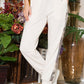 Celeste Design Disappearing Act Camouflage Elastic Waist Sweatpants in Cream