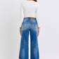 Judy Blue Rae Distressed High Waist Wide Leg Jeans