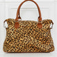 Peace Out Animal Print Brushed Weekender Bag