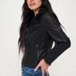 Coalition LA Come Alive Zip Up Hooded Jacket in Black