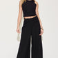 Basic Bae A Fresh Start Ribbed Tank and Wide Leg Pants Set