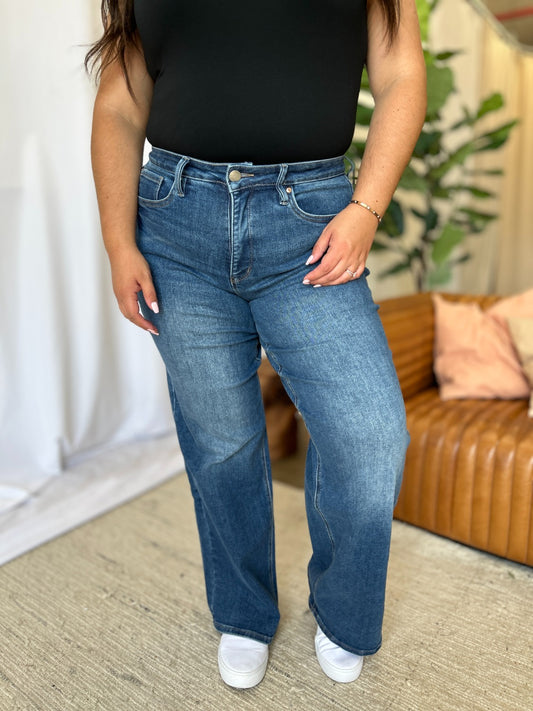 RFM Kylie High Rise Tummy Control Wide Leg Jeans