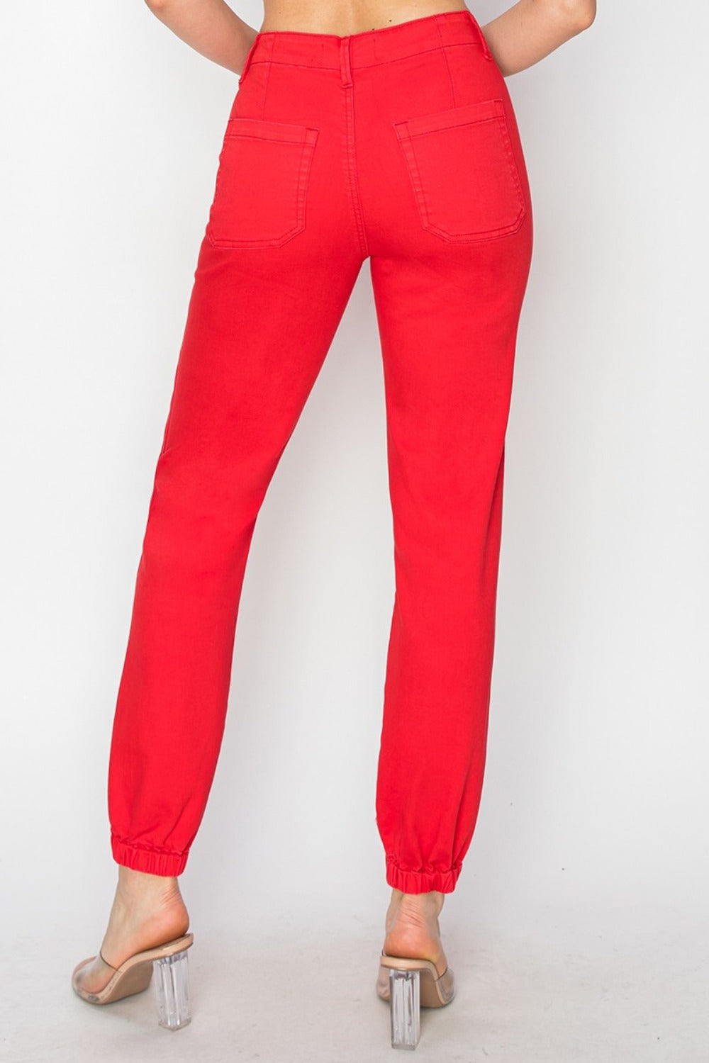 RISEN Scarlet High Waisted Jogger Jeans