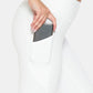 Leggings Depot Reflections High Waist Leggings with Pockets in White