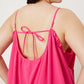 Double Take My Favorite Ruffle Trim Tie Back Cami Jumpsuit with Pockets