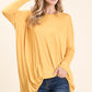 BOMBOM A Bright Day Long Sleeve Oversized Top in Yellow