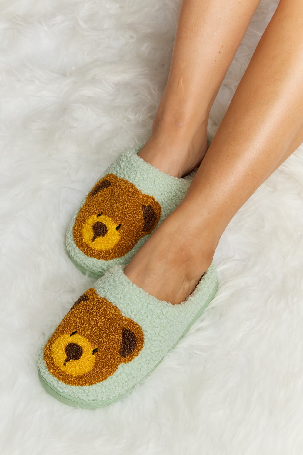 Melody My Teddy Bear Plush Slide Slippers