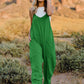 Double Take The Hot Shots Sleeveless V-Neck Pocketed Jumpsuit