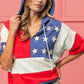 BiBi Let Freedom Ring American Flag Hoodie Top