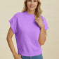 Double Take Lovely Day Mock Neck Short Sleeve Sweater
