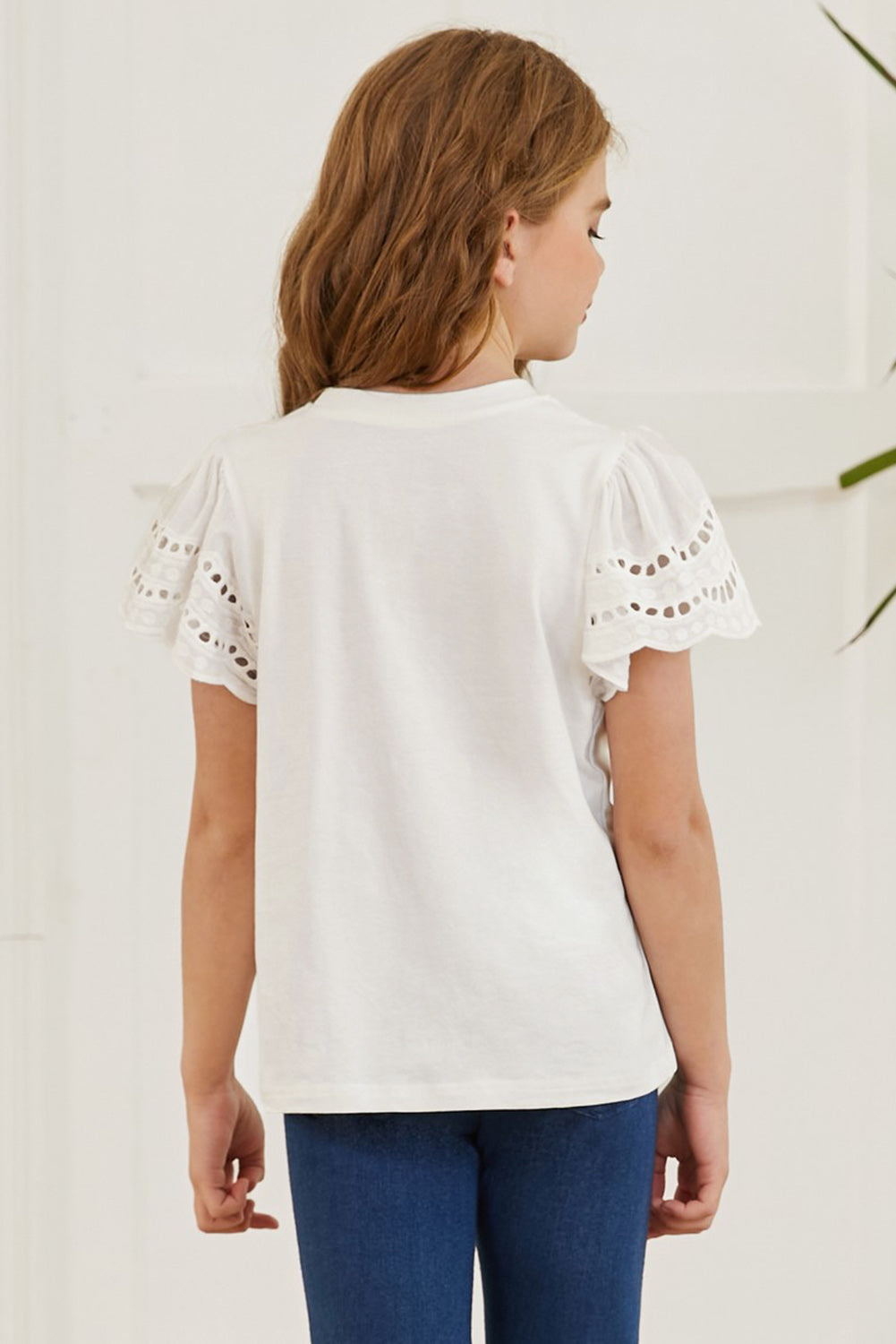 Olivia's Girls Flutter Sleeve T-Shirt
