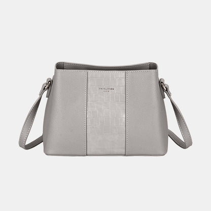 David Jones My Signature PU Leather Crossbody Bag
