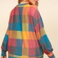 Haptics Brighten My Day Color Block Plaid Top