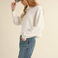 Mable Dolman Days Cropped Sweater in Off White