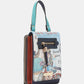 Nicole Lee USA Blue Skies Small Crossbody Wallet