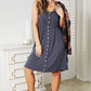 Double Take It's Magic Sleeveless Button Down Magic Dress