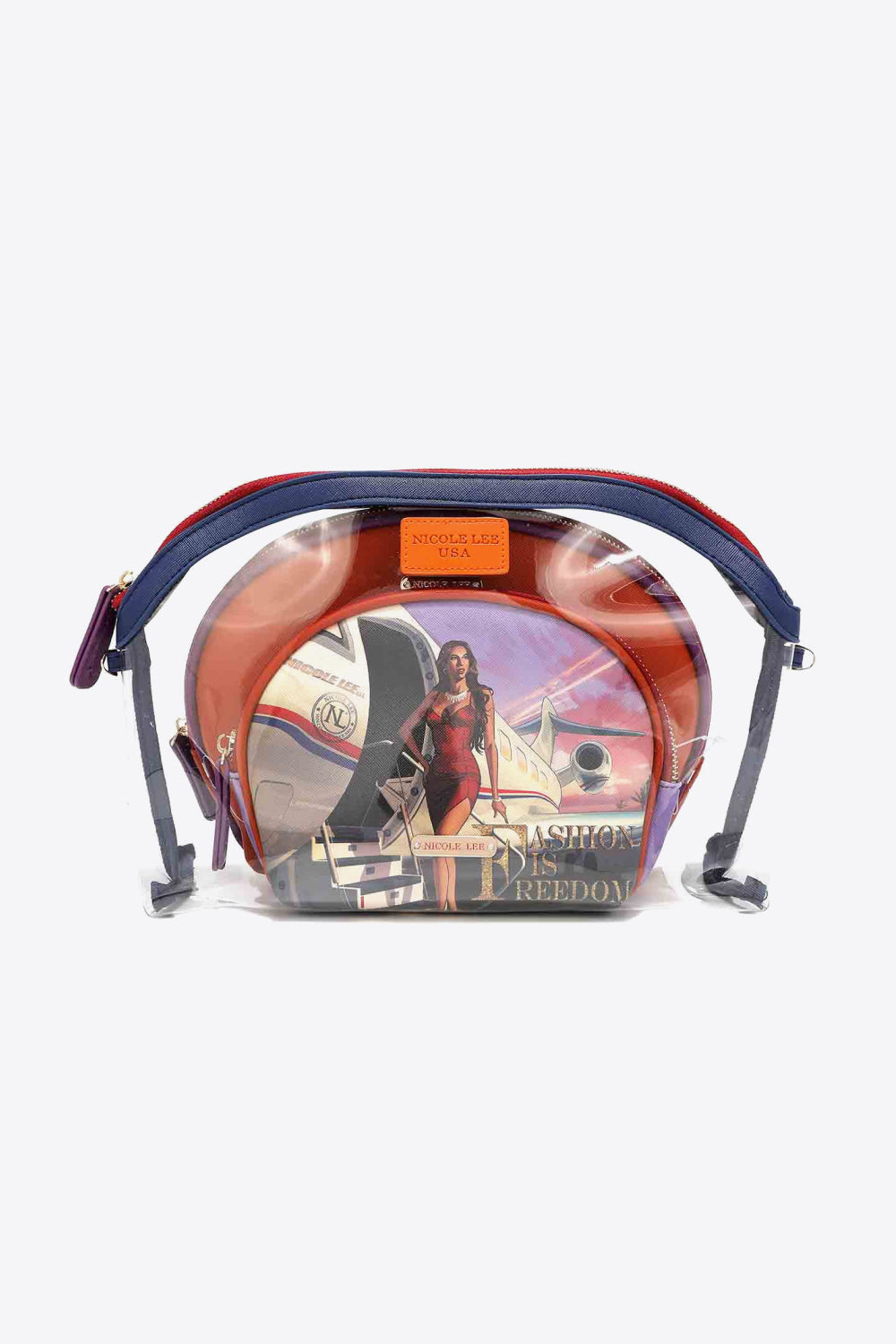 Nicole Lee USA Summer Days 3-Piece Patterned Crossbody Pouch