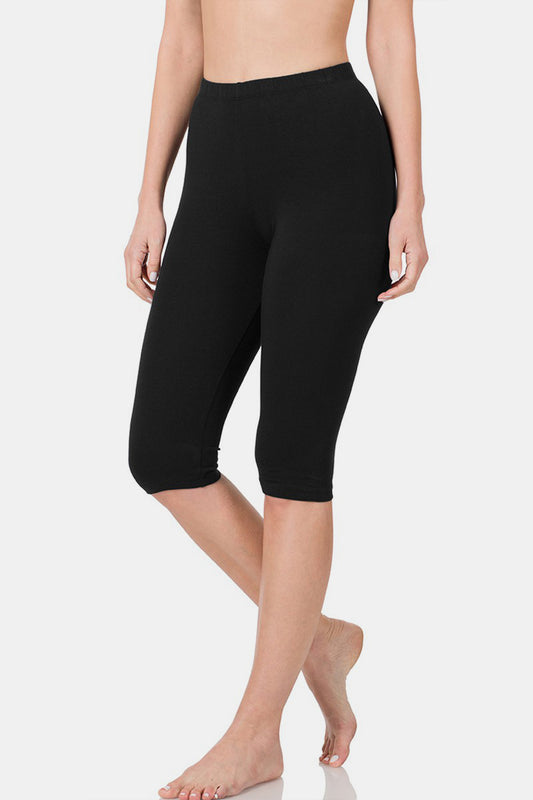 Zenana Here It Goals High Waist Capris