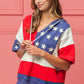 BiBi Let Freedom Ring American Flag Hoodie Top