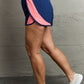 Ninexis Put In Work High Waistband Contrast Detail Active Shorts in Navy