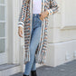 Angel Wings My Shaded Sunshine Multicolored Open Front Fringe Hem Cardigan