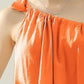 Ninexis Summer Balance One Shoulder Bow Tie Strap Satin Silk Top