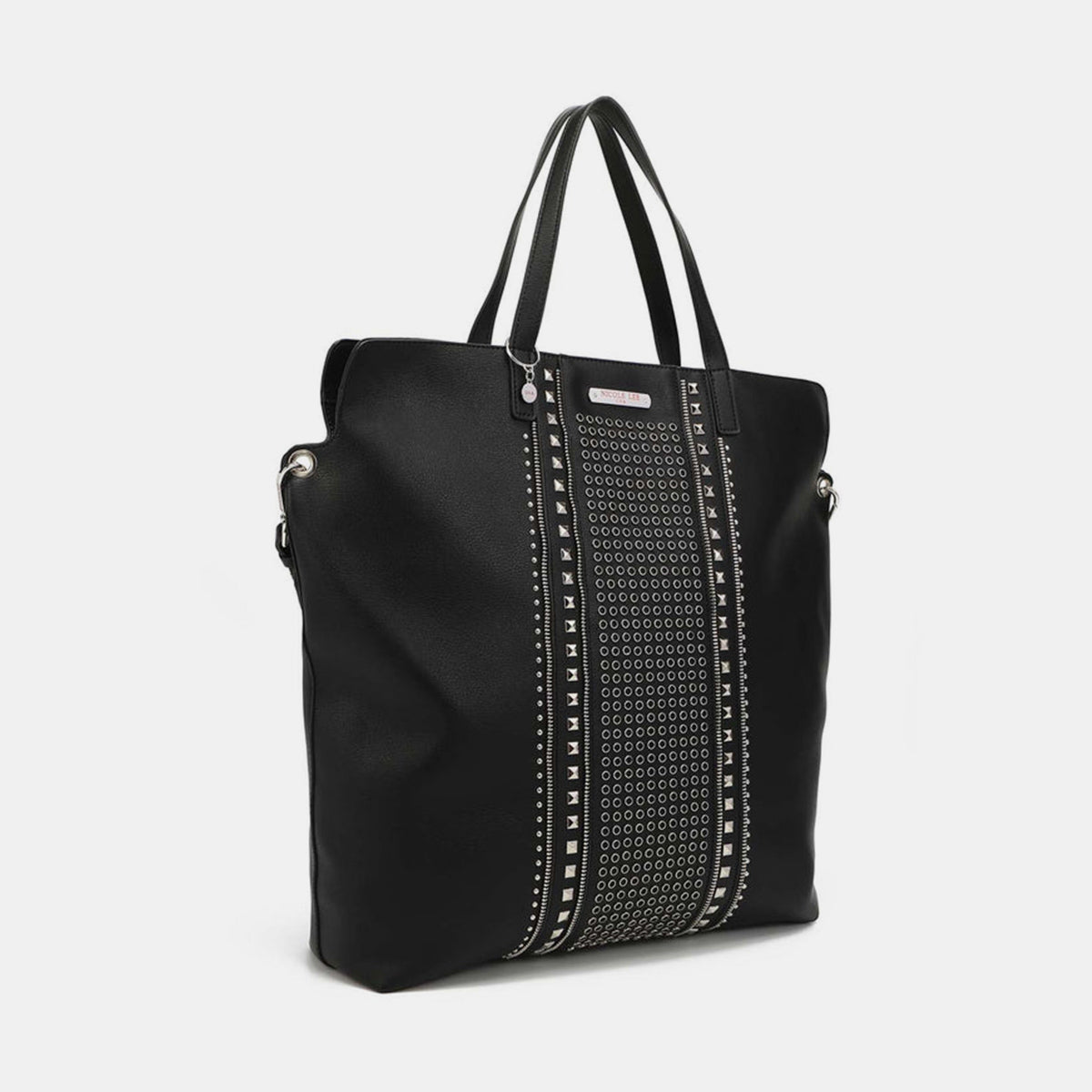 Nicole Lee USA Off For The Weekend Studded Large Tote Bag