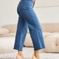 RFM Chloe Tummy Control High Waist Raw Hem Crop Jeans