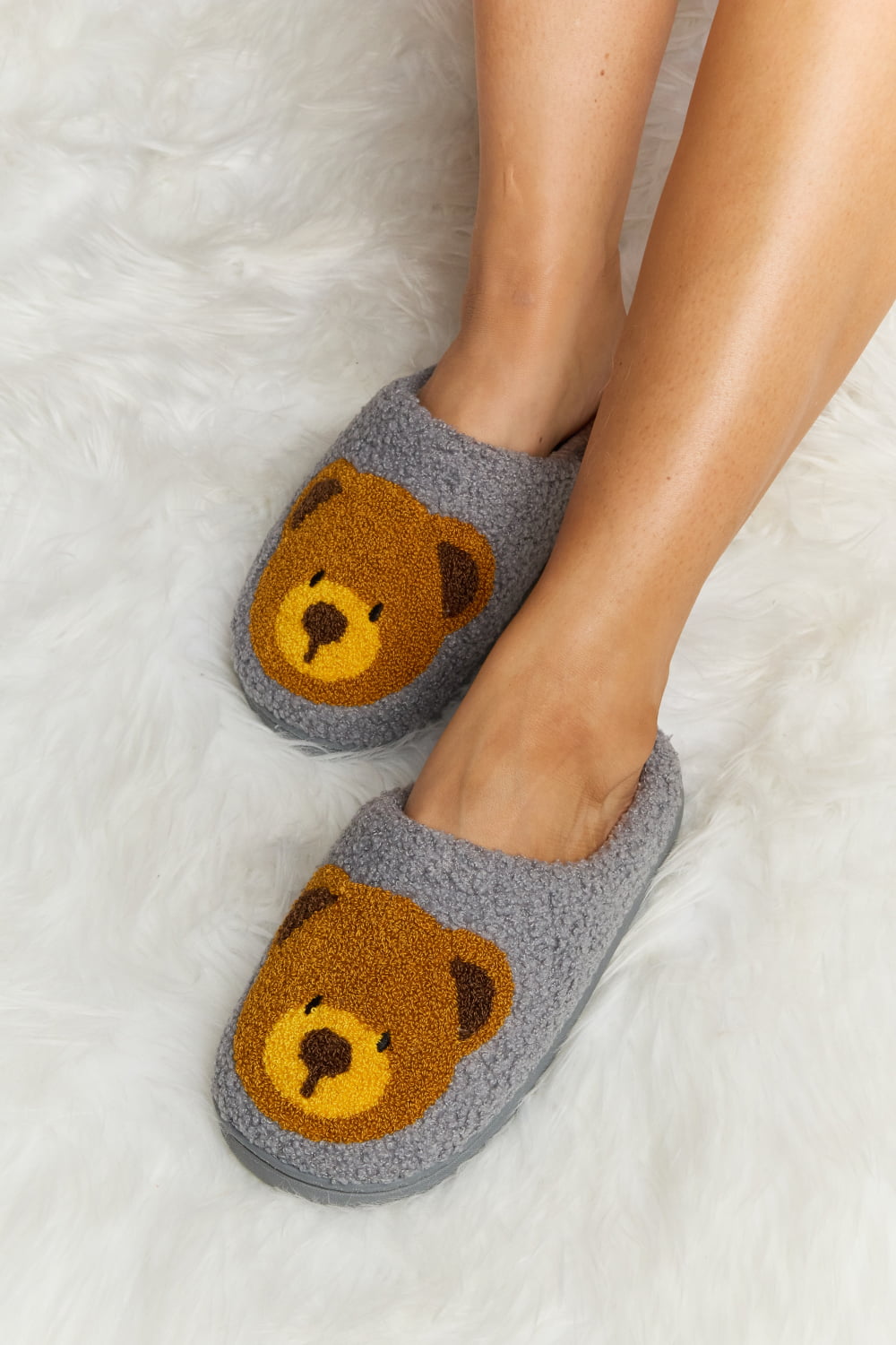 Melody My Teddy Bear Plush Slide Slippers