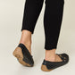 Forever Link Keep It Stepping Slip On Bow Flats Loafers in Black