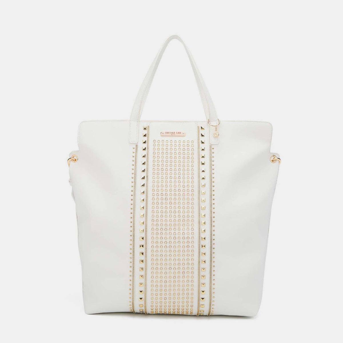 Nicole Lee USA Off For The Weekend Studded Large Tote Bag