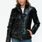 YMI Winter Perfection Pocketed Zip Up Turtleneck Puffer Jacket