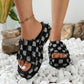 Life's A Picnic Plaid PU Leather Platform Sandals