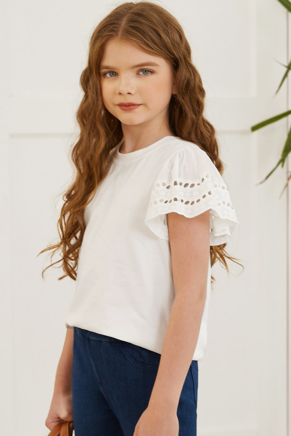 Olivia's Girls Flutter Sleeve T-Shirt