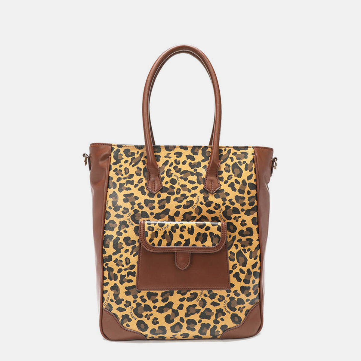 Nicole Lee USA Leopard Around Large Tote Bag